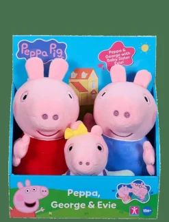 PEPPA PLUSH 3PK - Film & Sagofigur