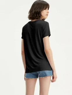 PERFECT VNECK CAVIAR JERSEY - T-shirts