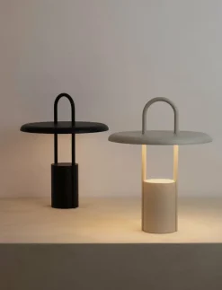Pier portable LED lampa H 33.5 cm sand - Bordslampor