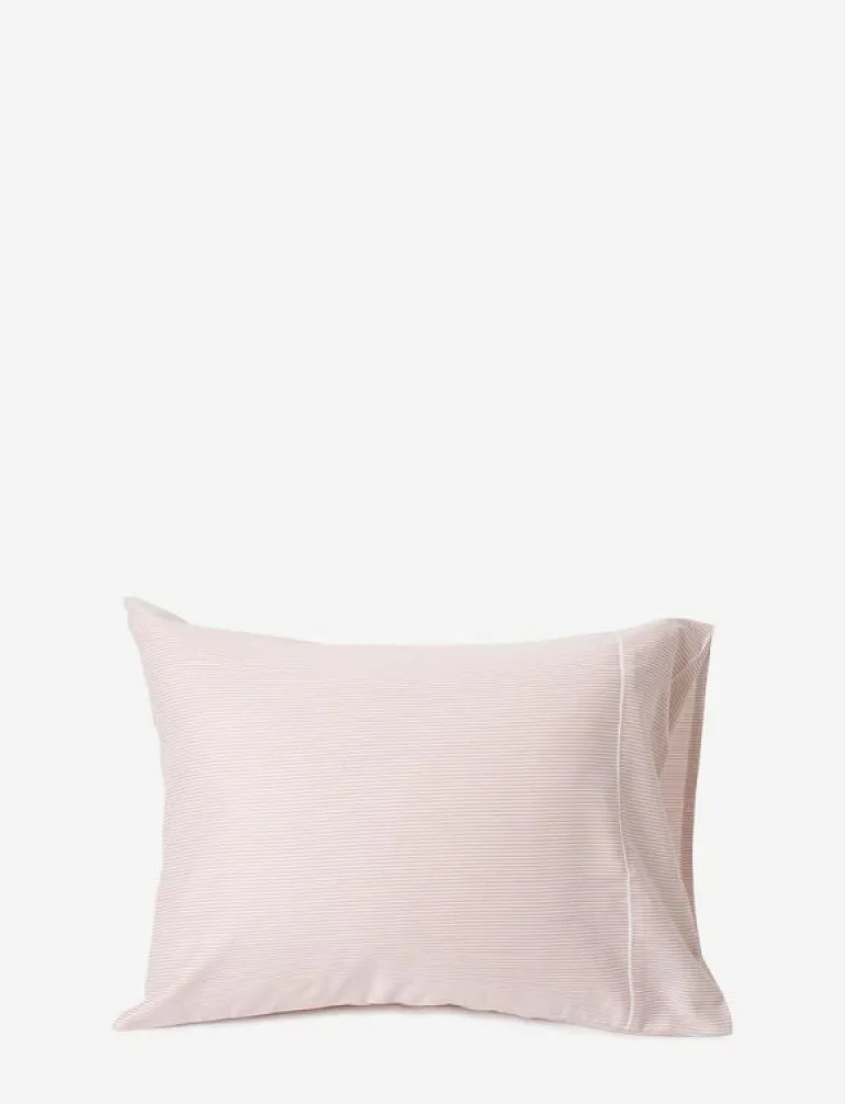 Pink/White Striped Tencel/Cotton Pillowcase - Örngott