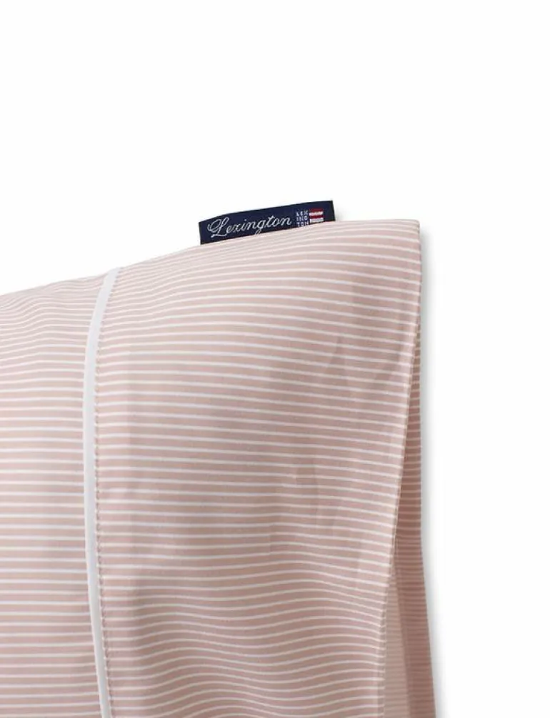 Pink/White Striped Tencel/Cotton Pillowcase - Örngott