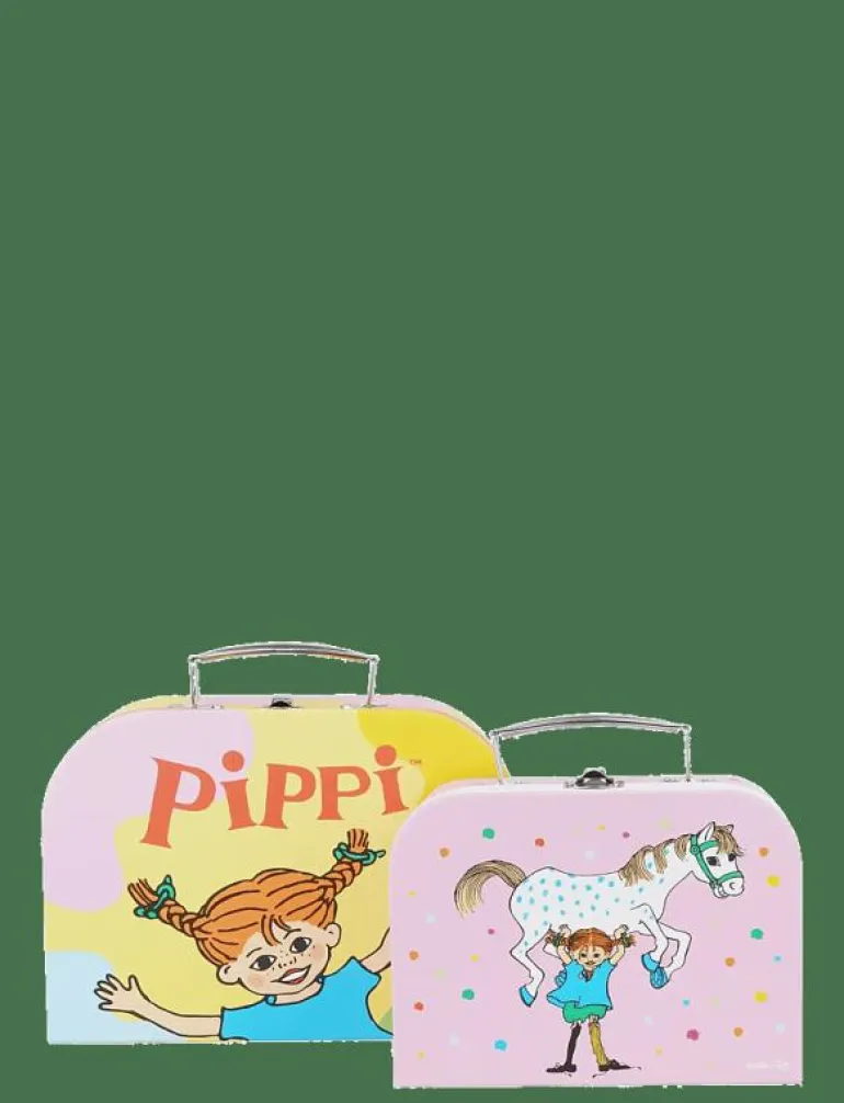 Pippi - 2pcs Suitcases Set - Tygpåsar och små väskor