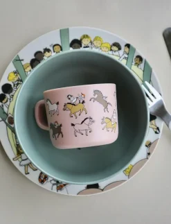 Pippi Cirkus, Mugg med handtag, rosa - Koppar & muggar