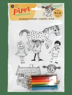 PIPPI KLISTERMÄRKEN ATT FÄRG - Målar- & pysselböcker