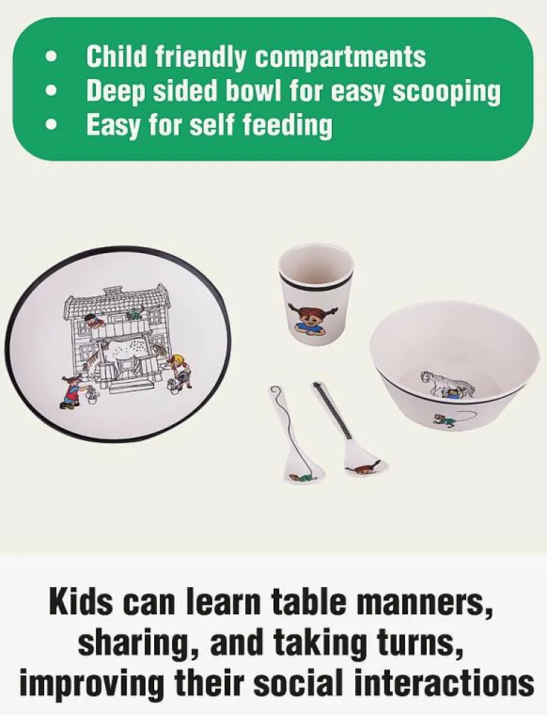 Pippi Tabelware 5 pcs set - Matdags