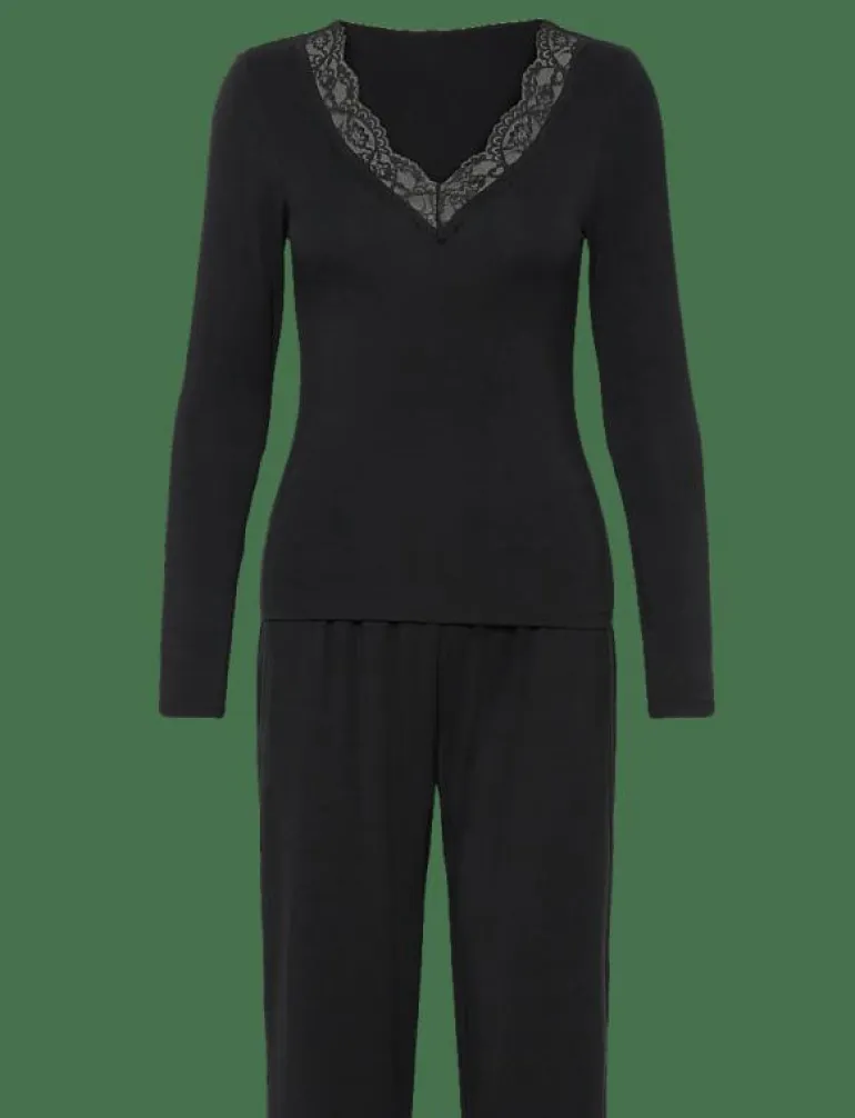 PJ LS JERSEY LACE NANA - Pyjamas