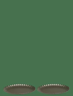 PLATE OVAL S GREEN INKU BY SERGIO HERMAN - Mattallrikar