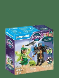 PLAYMOBIL Adventures of Ayuma Forest Fairy & Bat Fairy with Soul Animals - 71350 - Playmobil Adventures of Ayuma