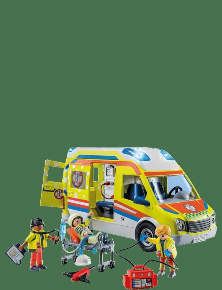 PLAYMOBIL City Life Ambulans med ljus och ljud - 71202 - Playmobil City Life