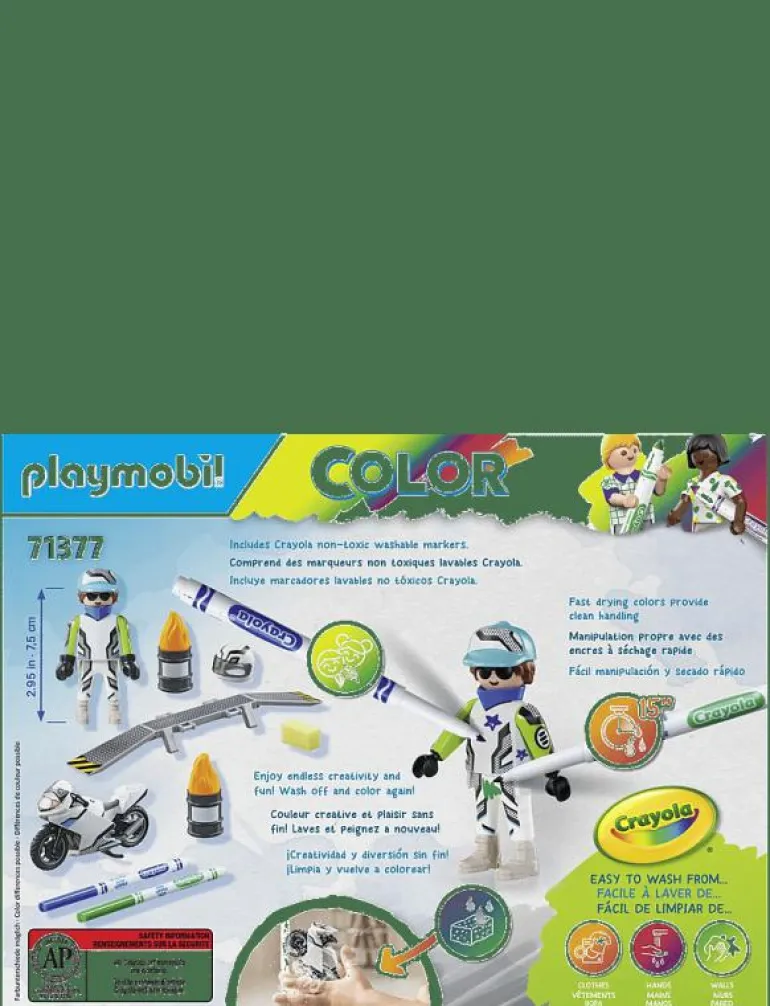 PLAYMOBIL Color: Motorcykel - 71377 - Playmobil COLOR