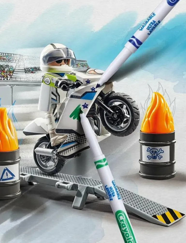 PLAYMOBIL Color: Motorcykel - 71377 - Playmobil COLOR