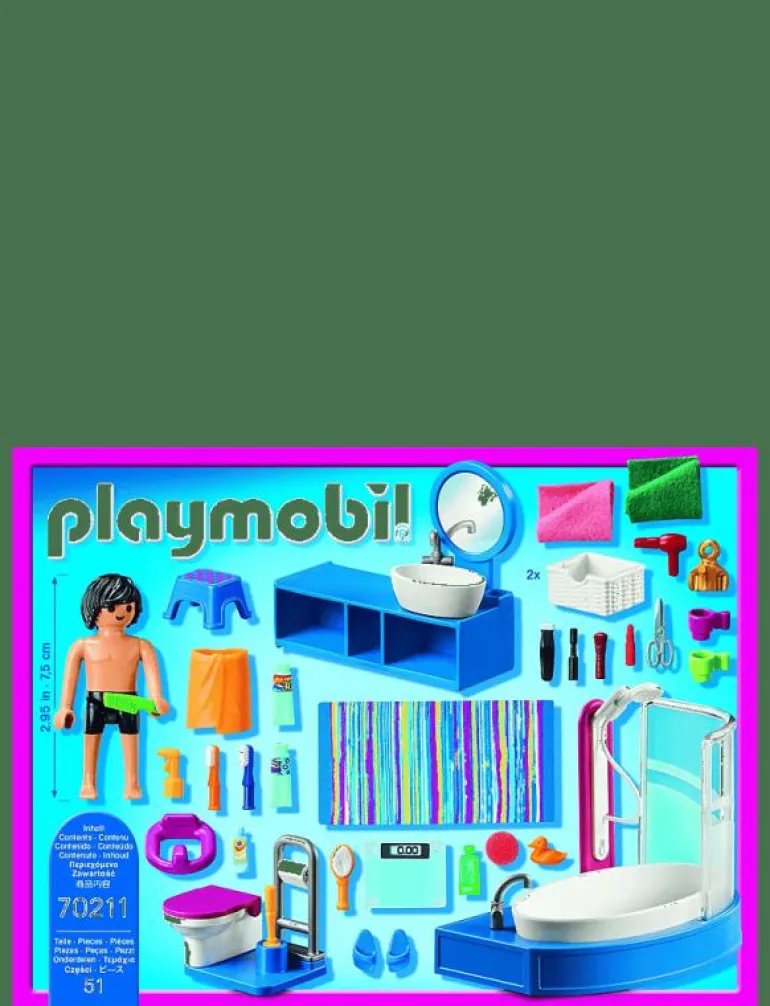 PLAYMOBIL Dollhouse Badrum - 70211 - Playmobil Dollhouse