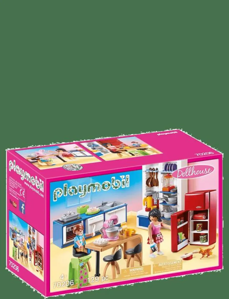 PLAYMOBIL Dollhouse Familjekök - 70206 - Playmobil Dollhouse