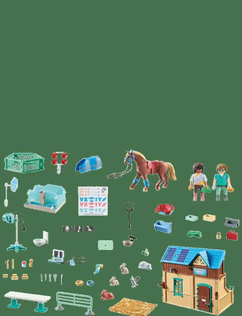PLAYMOBIL Horses of Waterfall Riding Therapy and Veterinary Practice - 71352 - Playmobil Horses of Waterfall