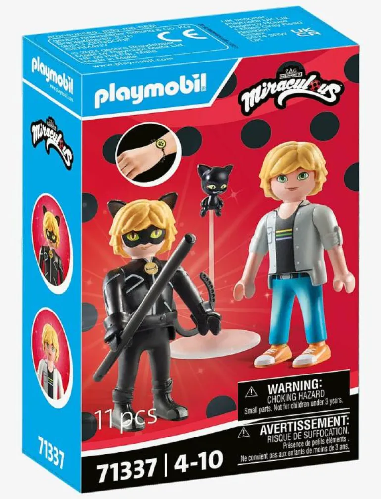 PLAYMOBIL Miraculous: Adrien & Cat Noir - 71337 - Playmobil Figures