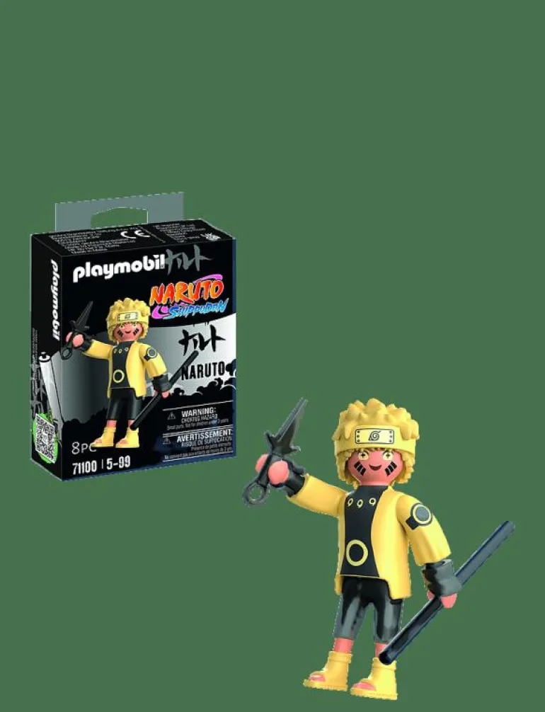 PLAYMOBIL Naruto Naruto Rikudou Sennin Mode - 71100 - Playmobil Naruto