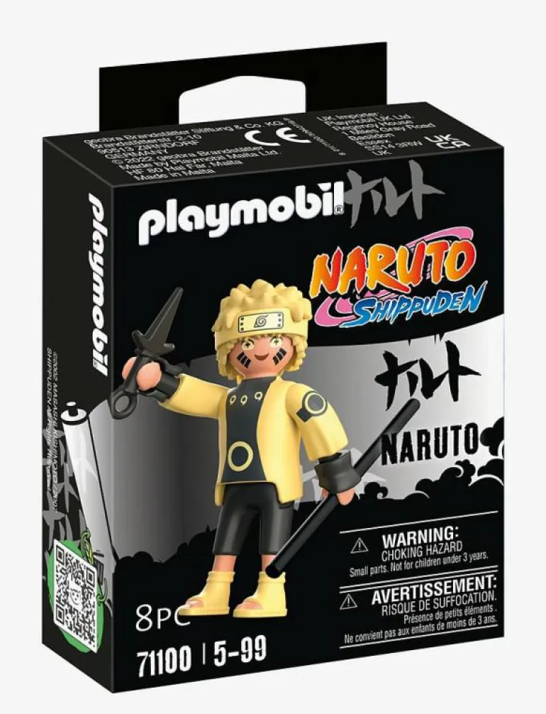 PLAYMOBIL Naruto Naruto Rikudou Sennin Mode - 71100 - Playmobil Naruto