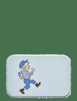 Plåtburk 10x6,5x3cm Emil blå - Förvaringslådor