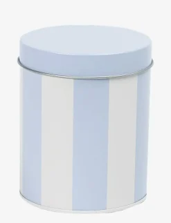 Plåtburkar set om 3 st, blå/beige/grön - Förvaringsburkar