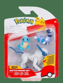 POKEMON BATTLE FIGURE 3 PK SQUIRTLE/ABSOL/SKORUPI - Lekset