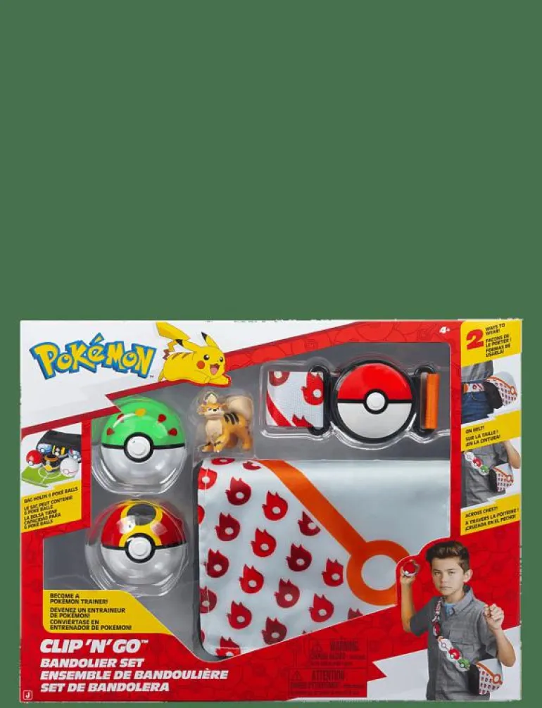 POKEMON CLIP N GO BANDOLIER SET GROWLITHE - Lekset