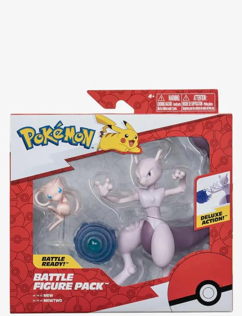 POKEMON FIGURE SET 2 PK MEWTWO AND MEW - Lekset