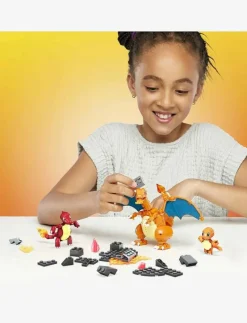 Pokémon Building Toy Kit Charmander Set with 3 Action Figures (313 Pieces) for Kids - Byggsats