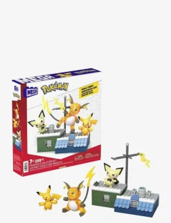 Pokémon Building Toy Kit Pikachu Set with 3 Action Figures (159 Pieces) for Kids - Byggsats