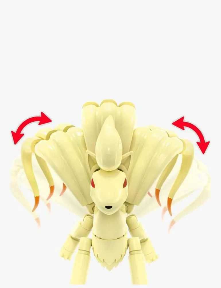 Pokémon Vulpix Evolution Set (145 Pieces) with 2 Poseable Action Figures for Kids - Byggsats