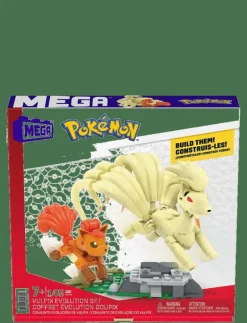 Pokémon Vulpix Evolution Set (145 Pieces) with 2 Poseable Action Figures for Kids - Byggsats