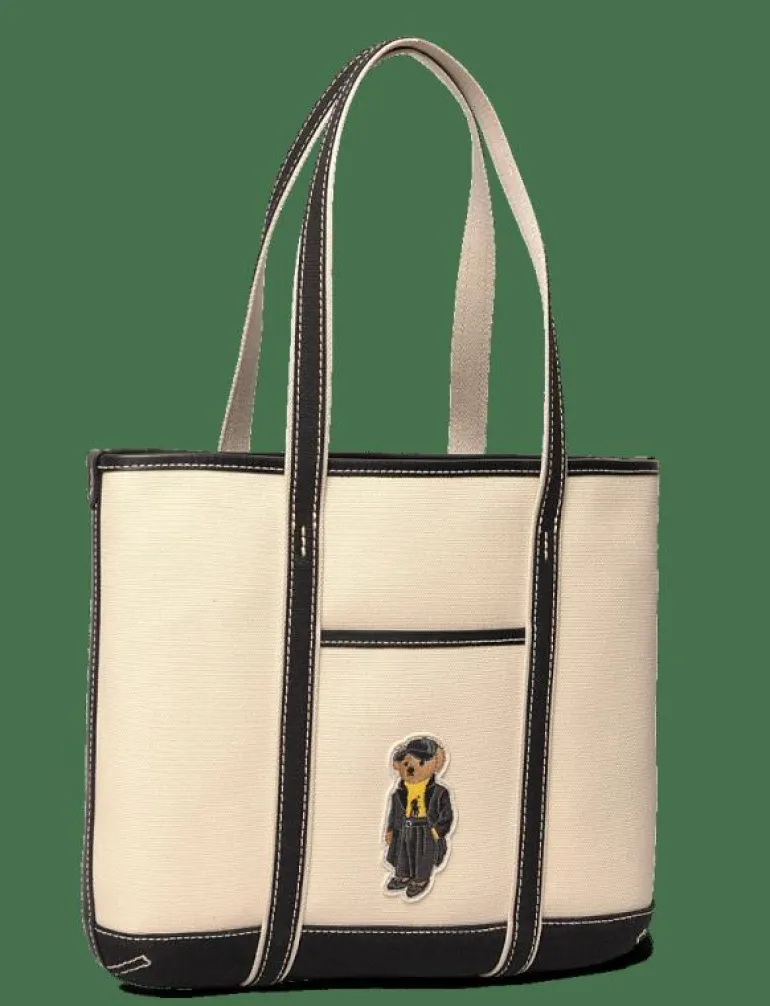 Polo Bear Canvas Small Shopper Tote - Shoppers