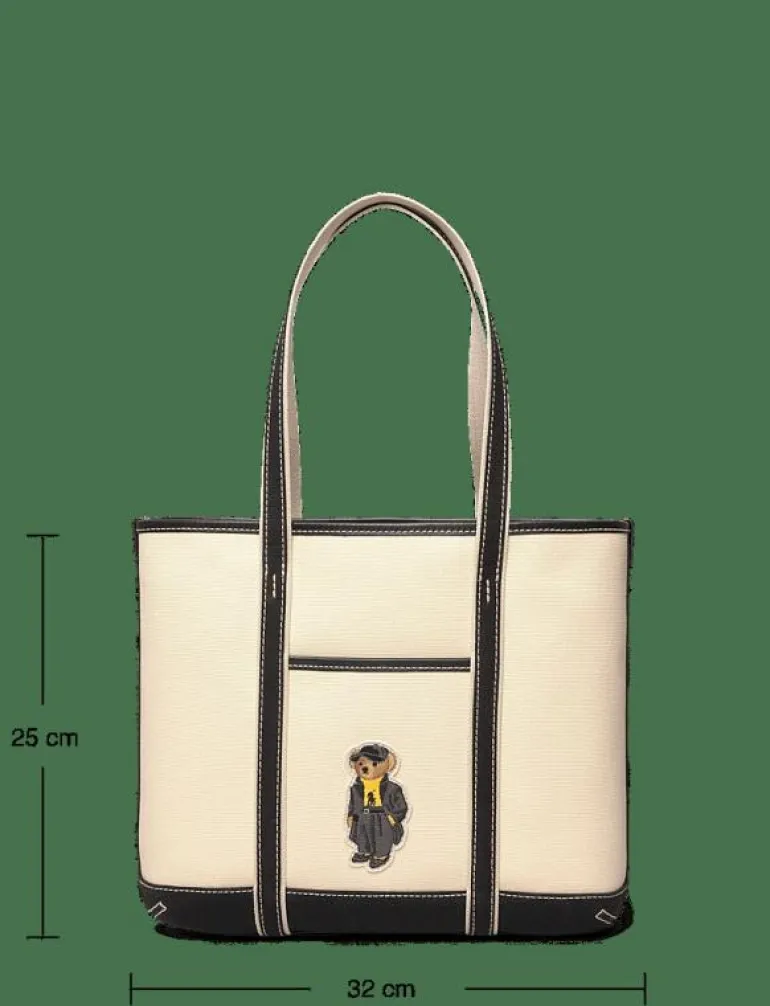 Polo Bear Canvas Small Shopper Tote - Shoppers