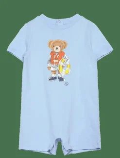 Polo Bear Cotton Jersey Shortall - Kortärmad bodysuit