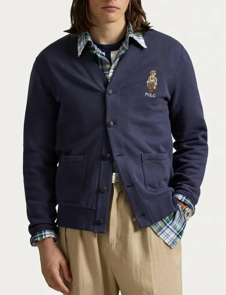 Polo Bear Fleece Cardigan - Koftor
