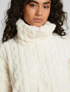 Poncho Cable Fleece - Morgonrock