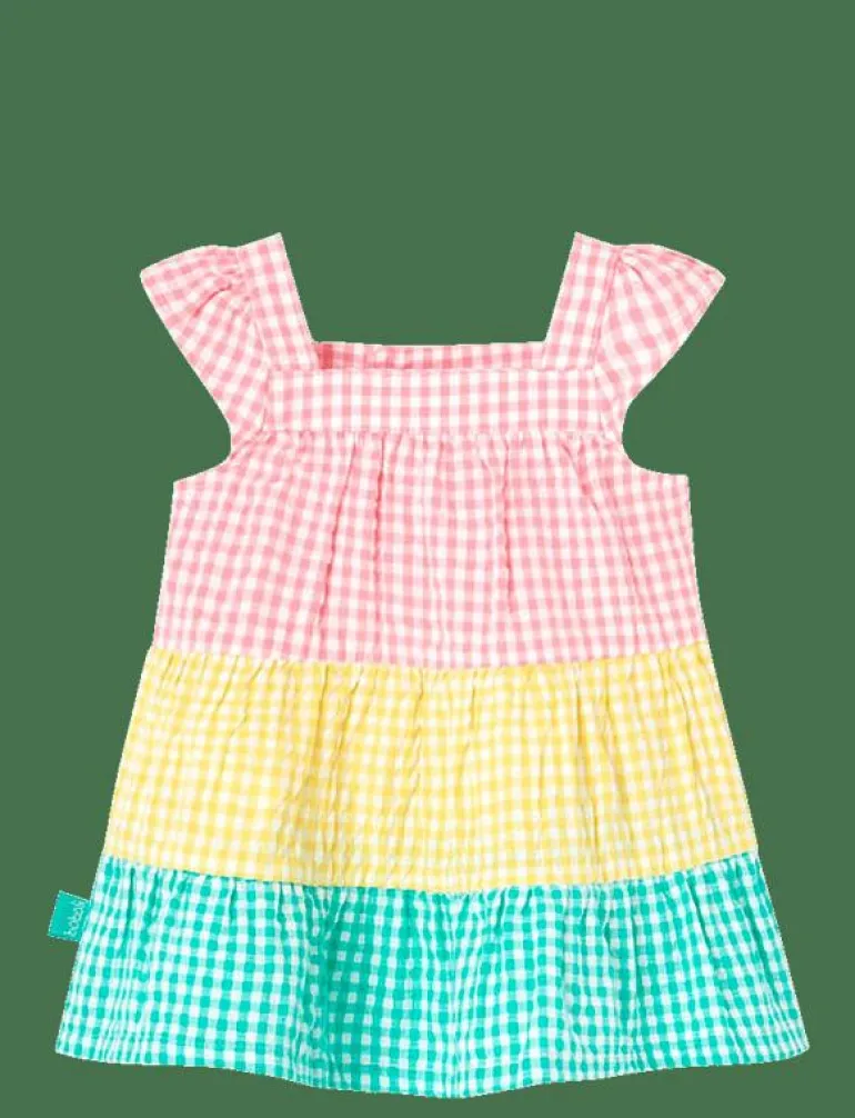 Poplin dress check - Ärmlösa babyklänningar