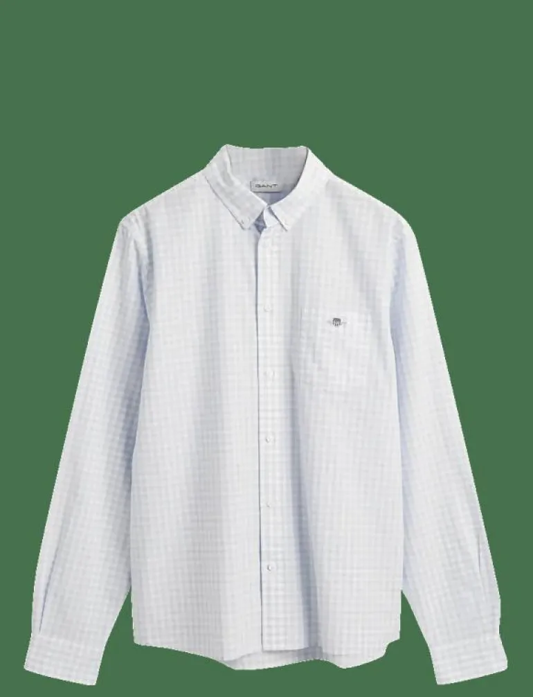 POPLIN GINGHAM SHIELD SHIRT - Långärmad skjorta