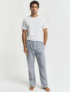 POPLIN STRIPED PYJAMA PANTS - Nederdelar
