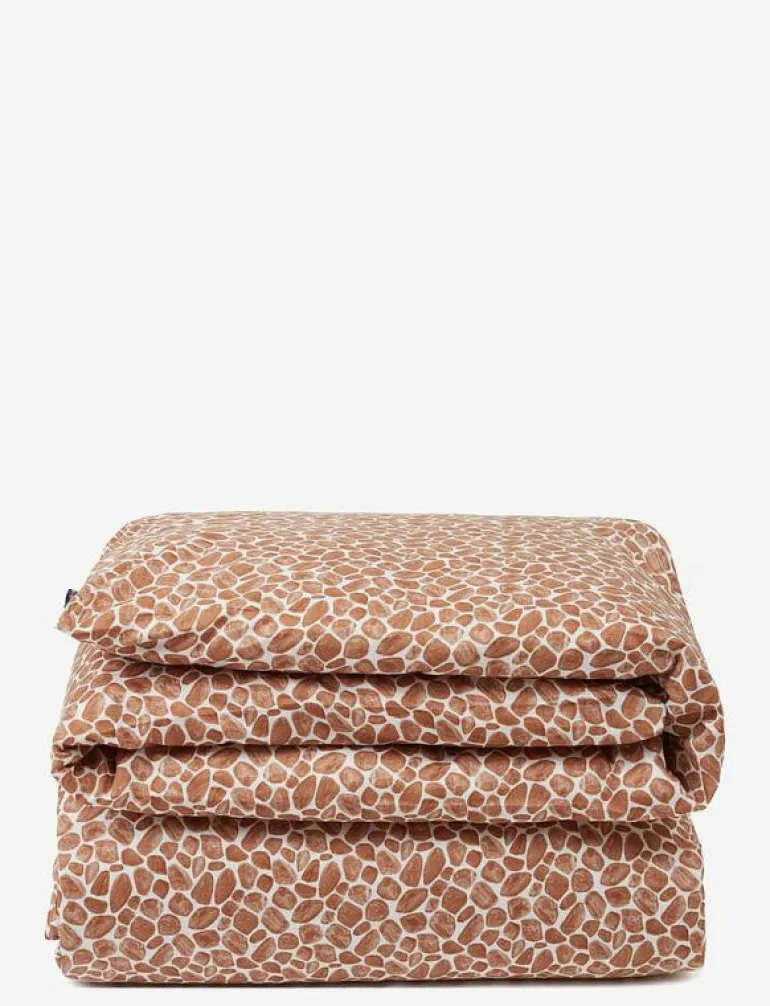 Printed Giraffe Organic Cotton Sateen Duvet Cover - Påslakan