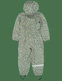 PU AOP Rain Suit with Fleece - Regnoveraller