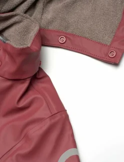 Pu Rain Set w. Fleece/Susp. 104 Rec - Regnställ