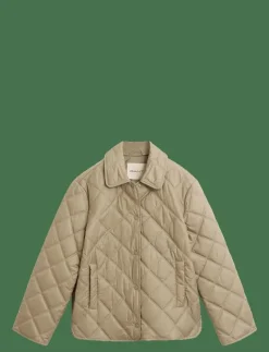 QUILTED JACKET WITH COLLAR - Quiltade jackor