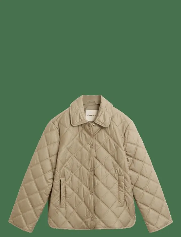 QUILTED JACKET WITH COLLAR - Quiltade jackor