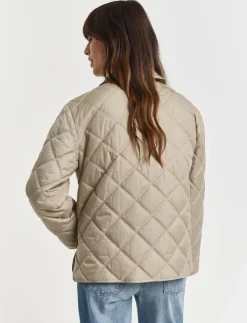 QUILTED JACKET WITH COLLAR - Quiltade jackor
