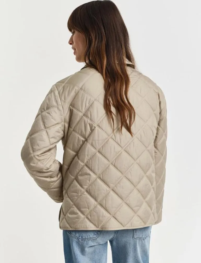 QUILTED JACKET WITH COLLAR - Quiltade jackor