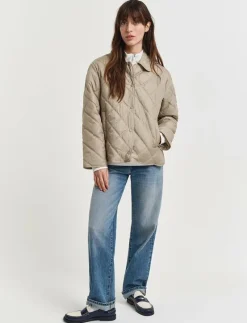 QUILTED JACKET WITH COLLAR - Quiltade jackor