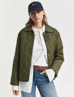 QUILTED JACKET WITH COLLAR - Quiltade jackor