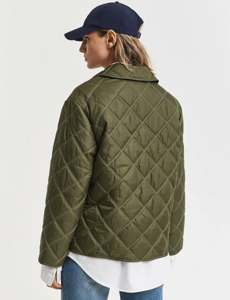 QUILTED JACKET WITH COLLAR - Quiltade jackor