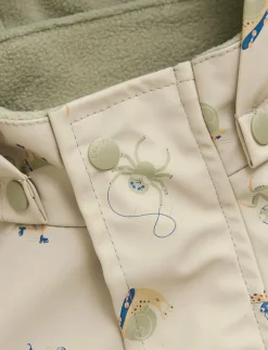 Rainwear Set - AOP, w. fleece - Regnställ
