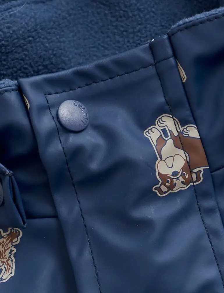 Rainwear Suit - AOP, w. fleece - Regnoveraller